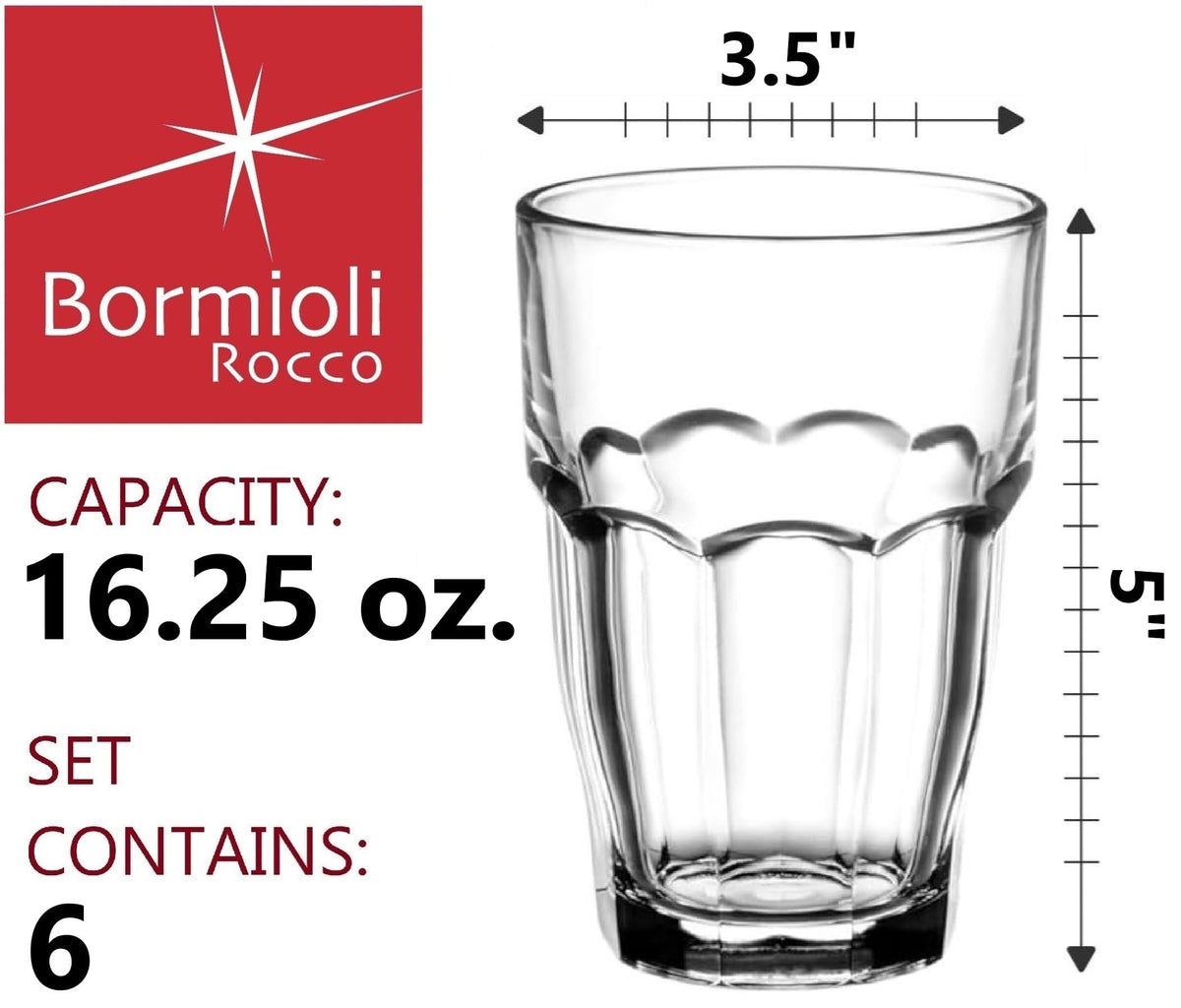 Bormioli Rocco Rock Bar stackable cooler glasses save cabinet space