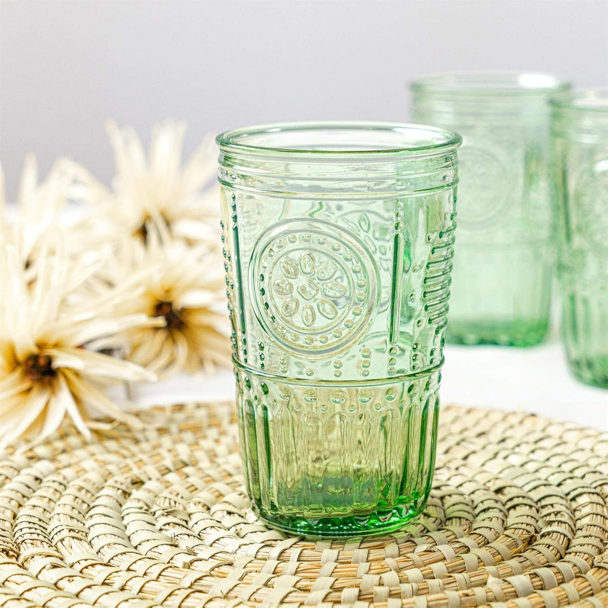 Italian-made Bormioli Rocco Romantic glass showcasing craftsmanship