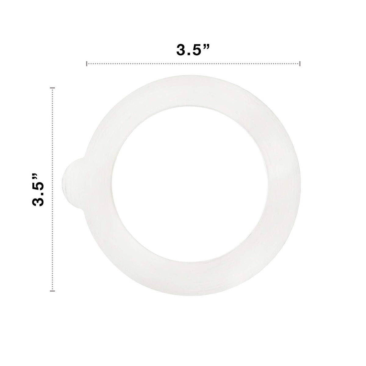 Bormioli Rocco rubber gasket for Fido jars, BPA-free and food-safe, ideal for storage.