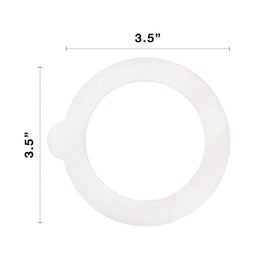 Bormioli Rocco rubber gasket for Fido jars, BPA-free and food-safe, ideal for storage.