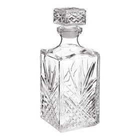 Bormioli Rocco Selecta decanter with diamond starburst for elegant whiskey tasting and presentation