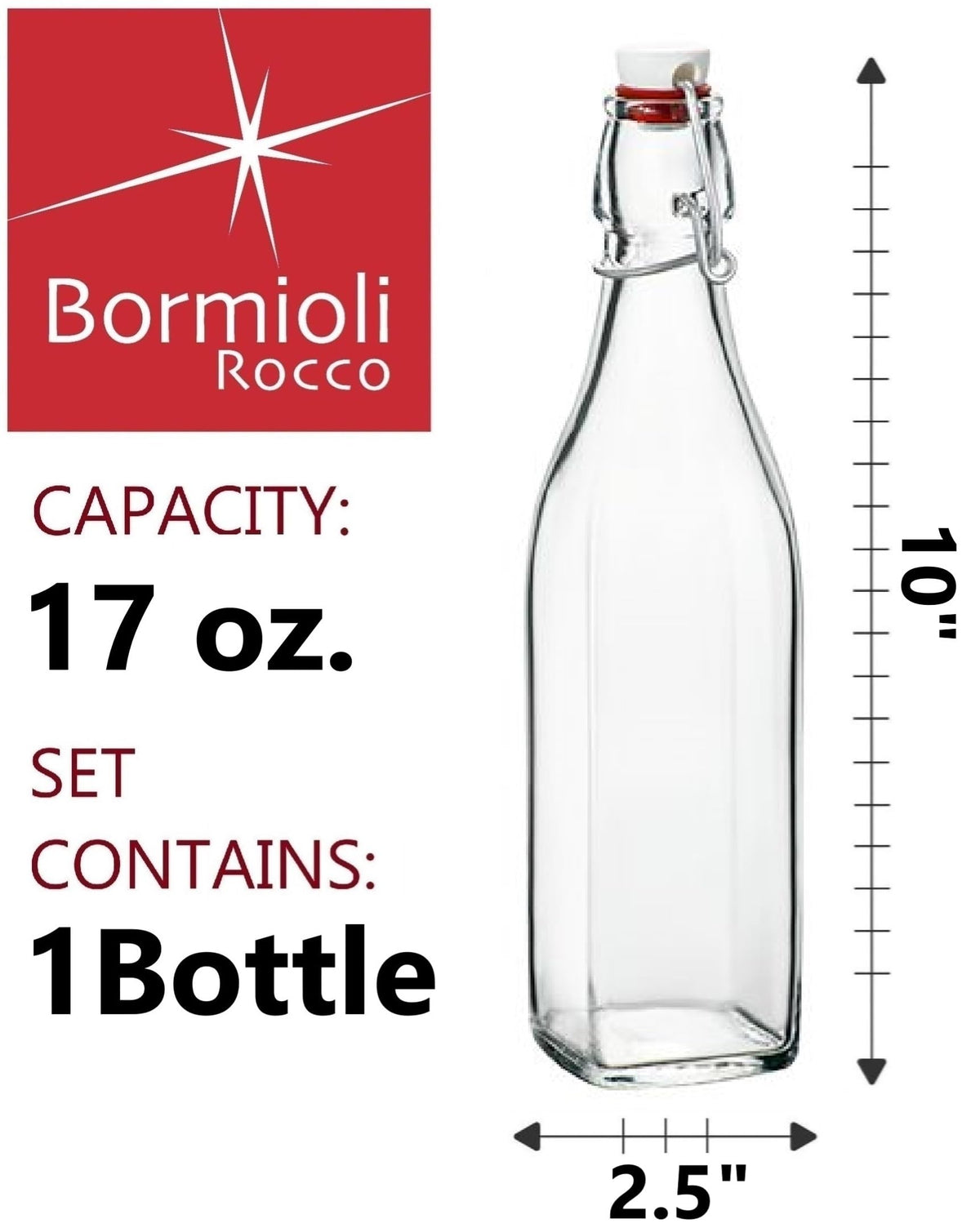 Bormioli Rocco Swing airtight seal showcases freshness for picnics.