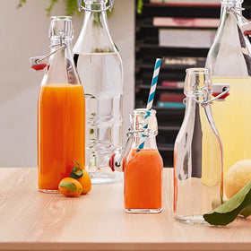 Bormioli Rocco Swing supports homemade infused oils and dressings.