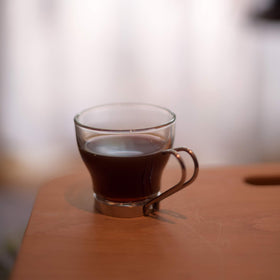 Bormioli Rocco Verdi espresso cups packaged in a gift box.
