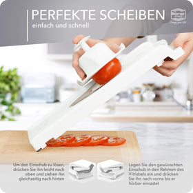 Multibox storage keeps slicer and inserts organized