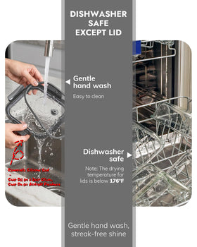 BOROHOUSE clear glass makes contents easy to identify at a glance.