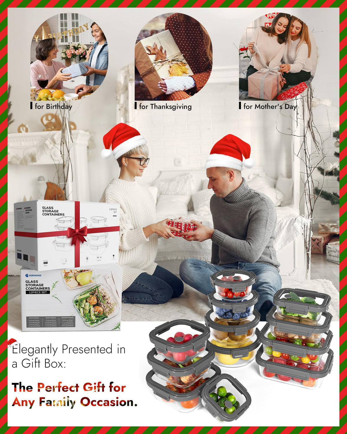 Clear BOROHOUSE design showcases contents with easy visibility for quick decisions
