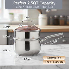 Boryenty thickened-base design provides even heat distribution and reduces hot spots.