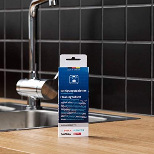 Bosch Cleaning Tablets used with coffee pots to clear residue buildup