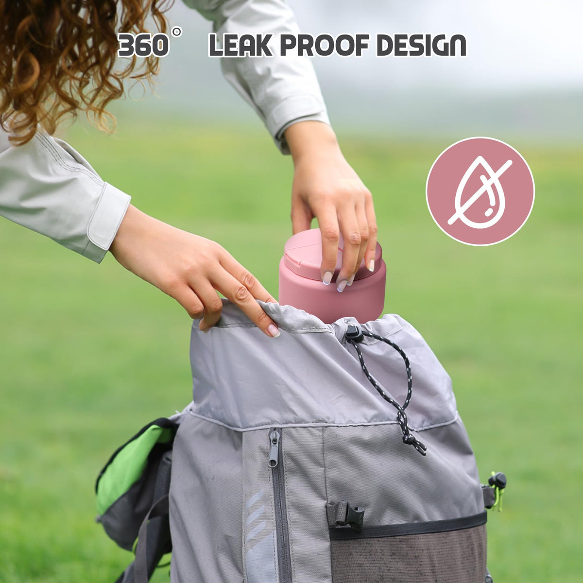 BOSEDSANG Kids Lunch Container – compact and portable for school.