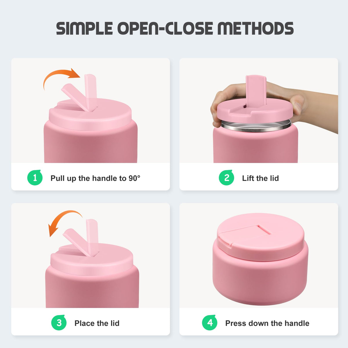 BOSEDSANG Soup Thermo Wide Mouth – easy filling and cleaning for busy mornings.