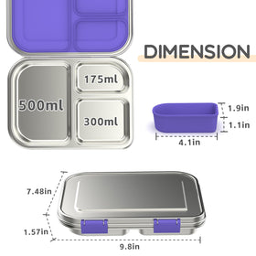 BOSEDSANG lunch box portable design fits backpack and daily lunch breaks.