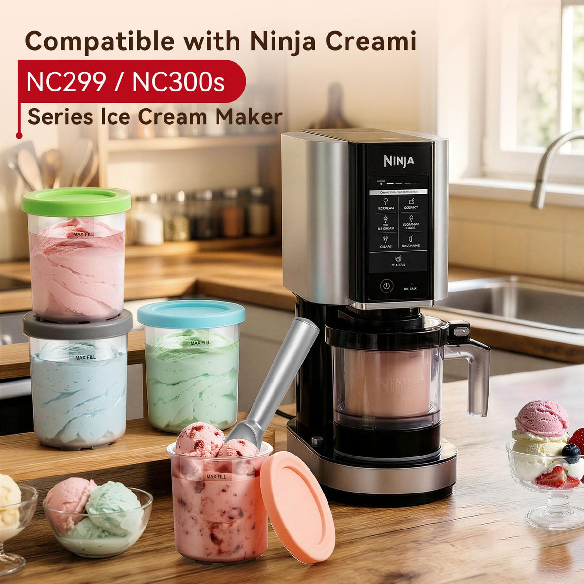 Bosizhang airtight lids seal spills and preserve texture in the freezer.