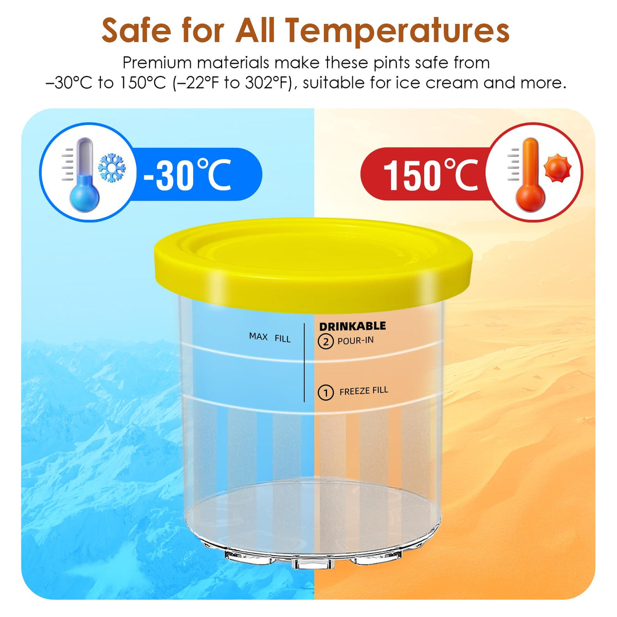 Bosizhang Creami Deluxe lid closeup demonstrates secure snap-fit design