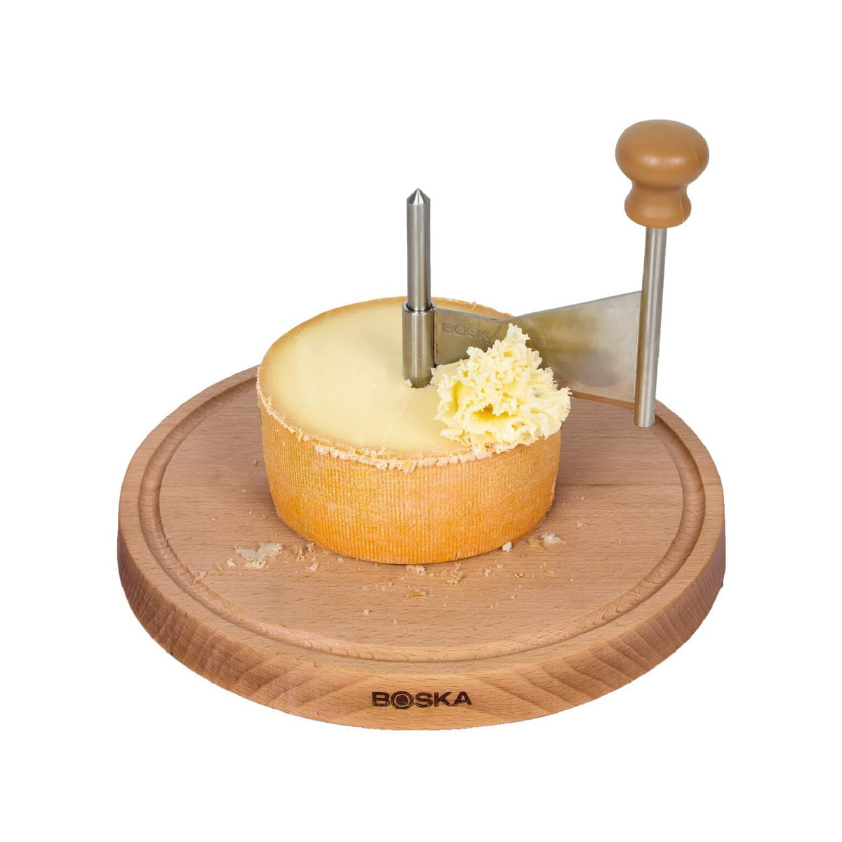 BOSKA Cheese Curler Amigo full set ready to create elegant cheese curls.