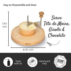 BOSKA Amigo ideal for Tête de Moine curls and fine chocolate shavings.