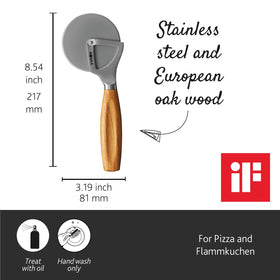 Boska Oslo stainless steel body provides stable, rattle-free slicing.