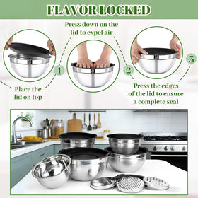 Boskermeal nesting design frees cabinet space with easy stacking