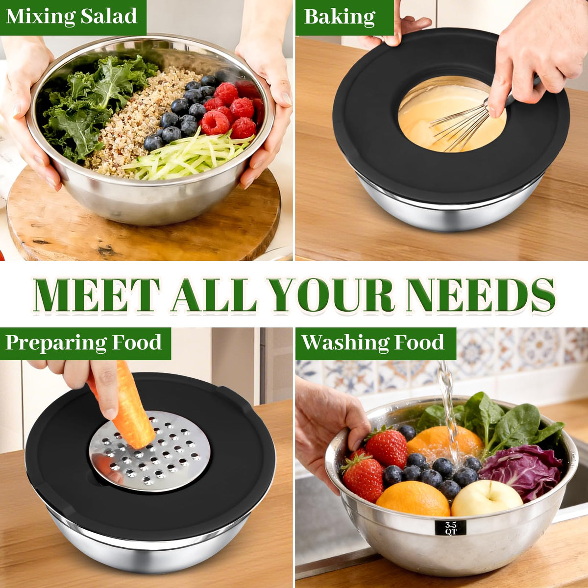 Boskermeal serving bowls with lids keep sides warm and ready to serve