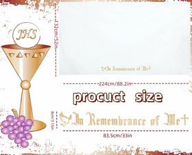 BOTIDE altar frontal with gold embroidery creates elegant centerpiece for church gatherings