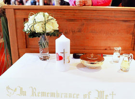 BOTIDE versatile decor for baptisms, religious parties, and home altars