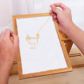 BOTIDE peace doves and cross motifs add reverent detail and timeless style