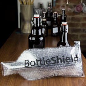 Bottle Shield clear-design bag showing contents while meeting airport security checks