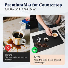 Botyboty bar mat easy-clean design keeps kitchens hygienic with quick wipe downs.