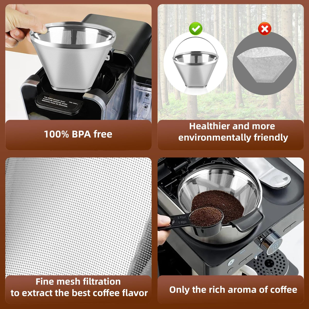 Bouaida easy-clean removable handle facilitates rinsing after use.
