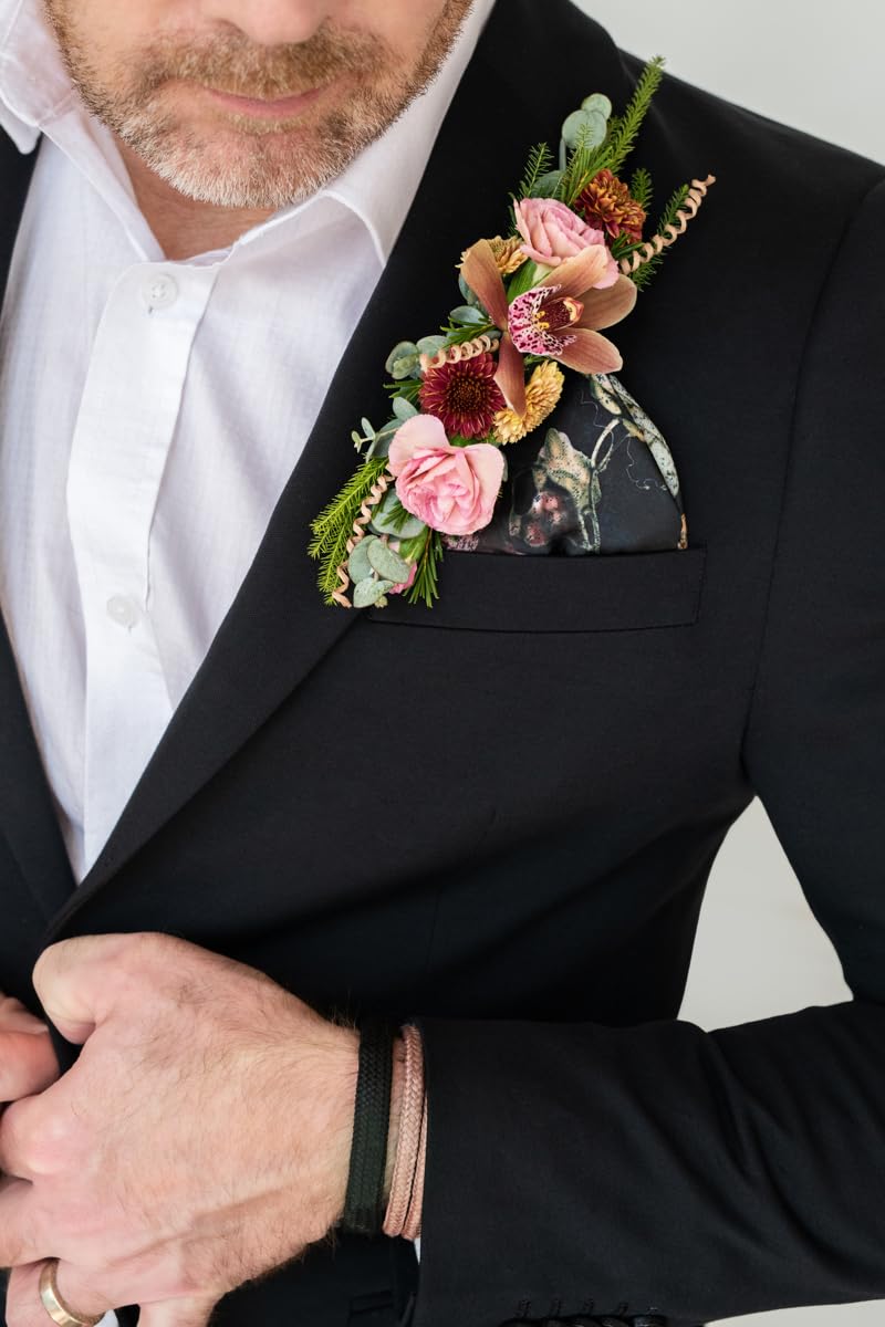 BoutStix floral attachment demonstrates securing floral design to shoes.