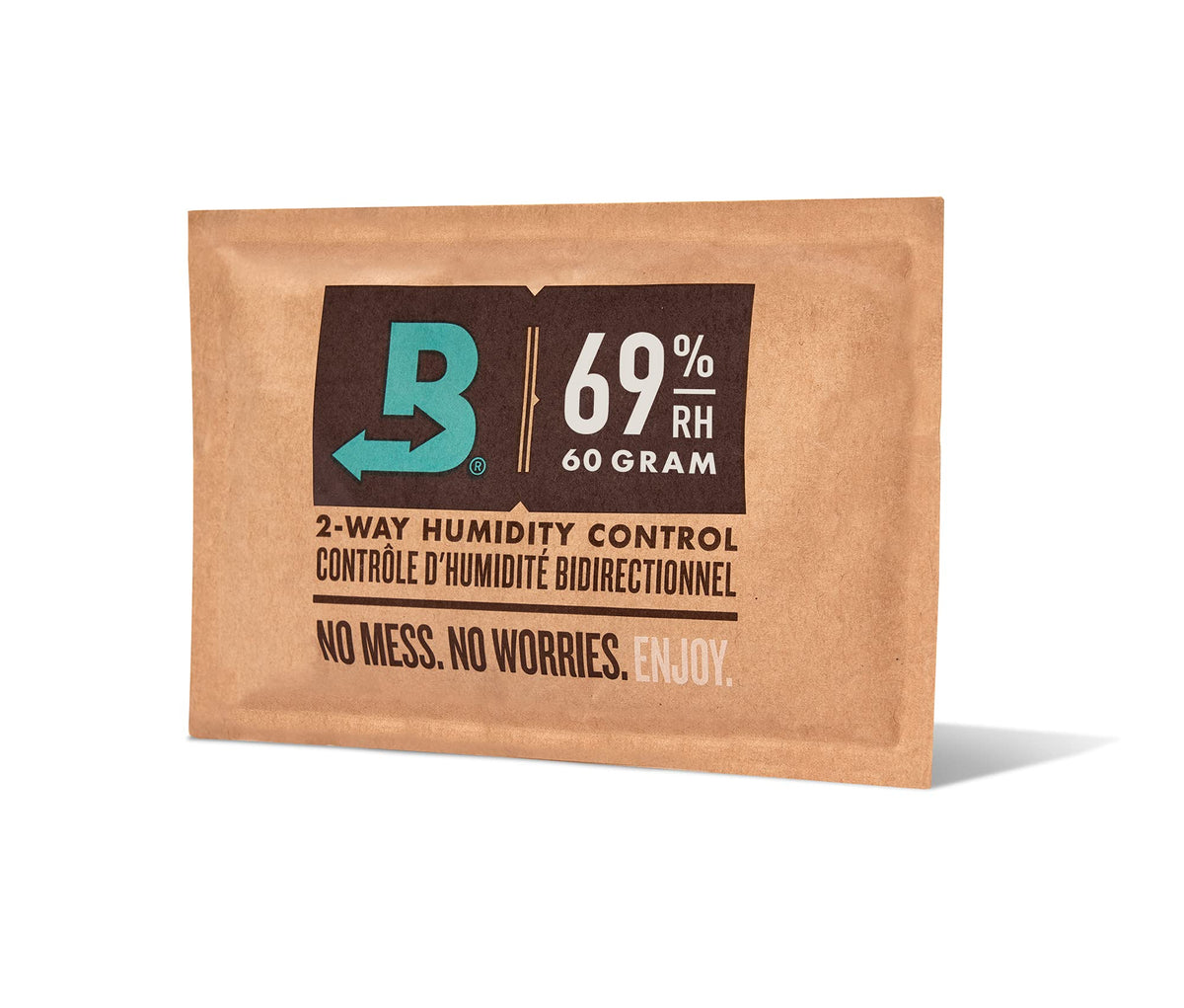 Boveda 69% percent pack absorbs and releases moisture to balance the environment.