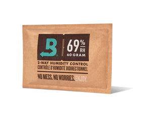 Boveda 69% percent pack absorbs and releases moisture to balance the environment.