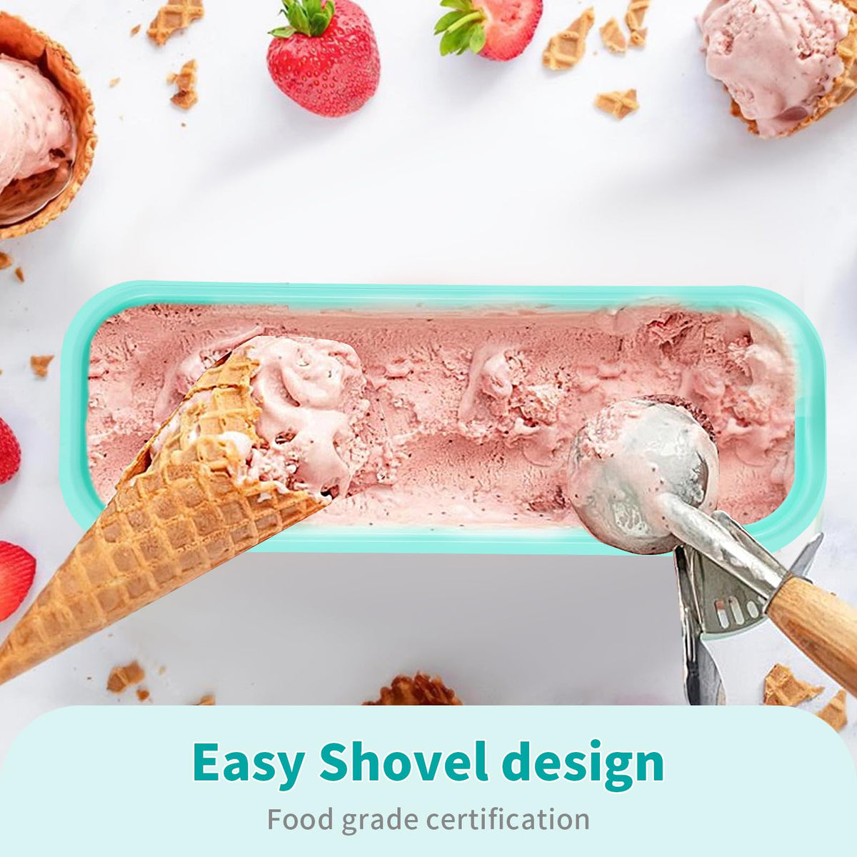 Boxdljh airtight lid seals flavor and prevents freezer burn