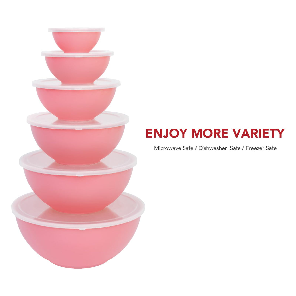 BoxedHome nesting bowls with lids save space in your pantry