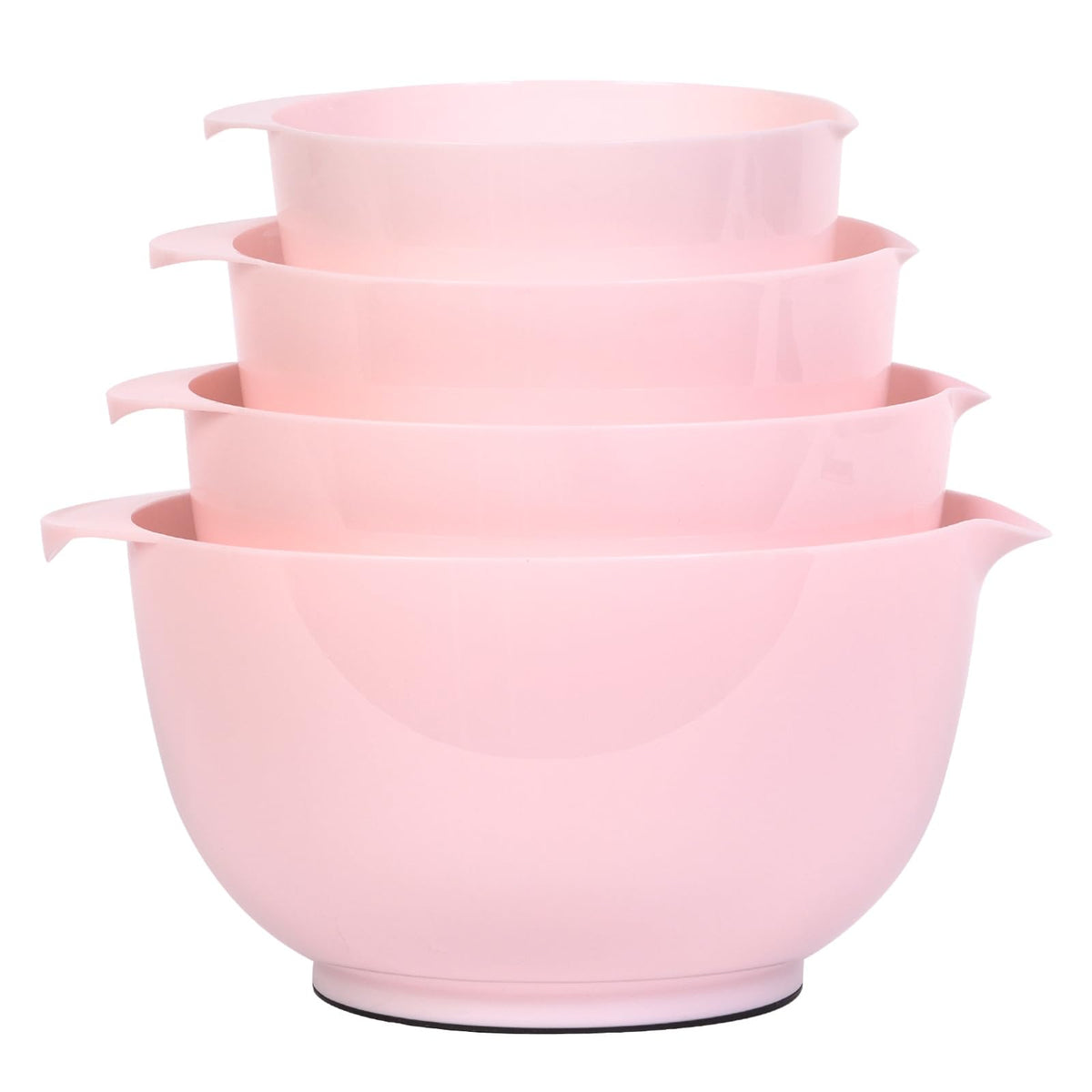 BoxedHome nesting mixing bowl set with four pink bowls for space-saving prep