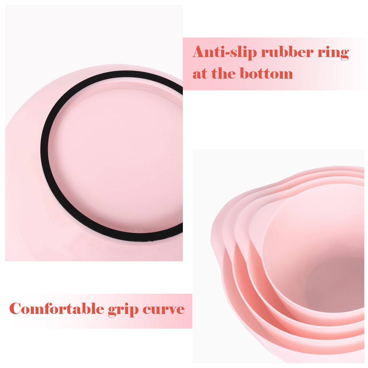BoxedHome nonstick finish bowls are simple to clean after mixing batters and sauces