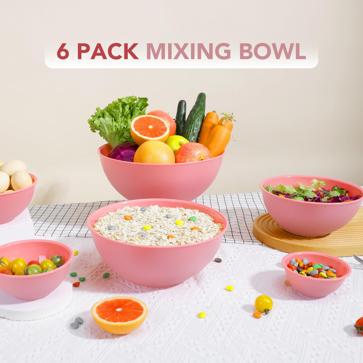 BoxedHome round mixing bowls for everyday kitchen prep and planning