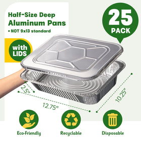 Boxential deep disposable foil pan ideal for casseroles and large bakes