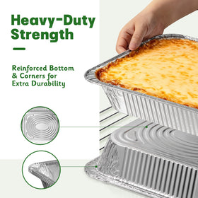 Boxential disposable pans for catering—easy cleanup after events.