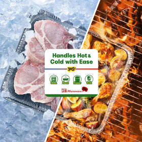 Boxential oven-safe and freezer-safe pan—versatile from prep to storage.