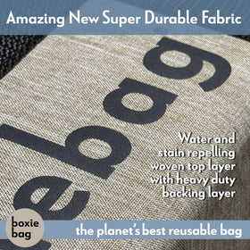 Boxiebag fully Velcro secured lid prevents spills and keeps contents secure