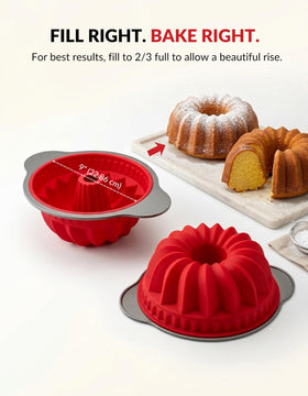 Boxiki Kitchen BPA and PFOA-free silicone material ensures safe baking.