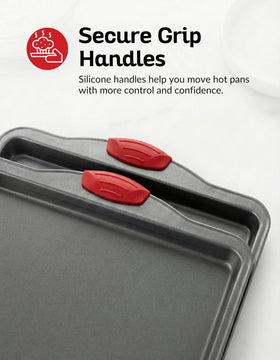 Boxiki Kitchen rimmed baking trays add gourmet appeal to everyday baking
