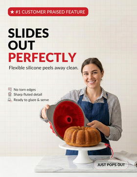 Boxiki Kitchen heavy-duty steel frame with handles supports stability and prevents warping during baking.