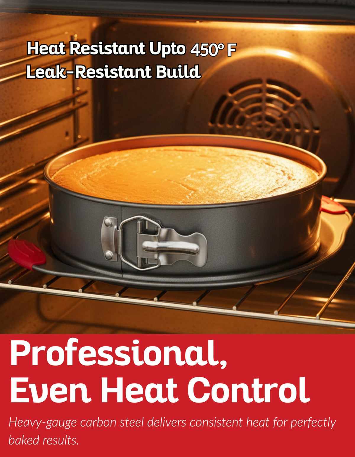 Boxiki Kitchen oven-safe up to 420°F supports versatile baking and chilling.