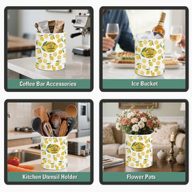 BOXJINCO utensil holder with wide opening for easy access to spoons and tools