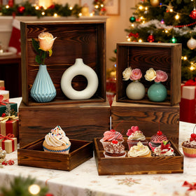 BOY MCOWBOY nesting buffet risers save space for easy transport