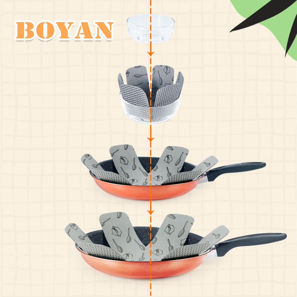 BOYAN thick felt pot separators 10.3in cushion pans, preventing scratches
