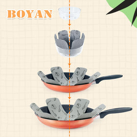 BOYAN thick felt pot separators 10.3in cushion pans, preventing scratches