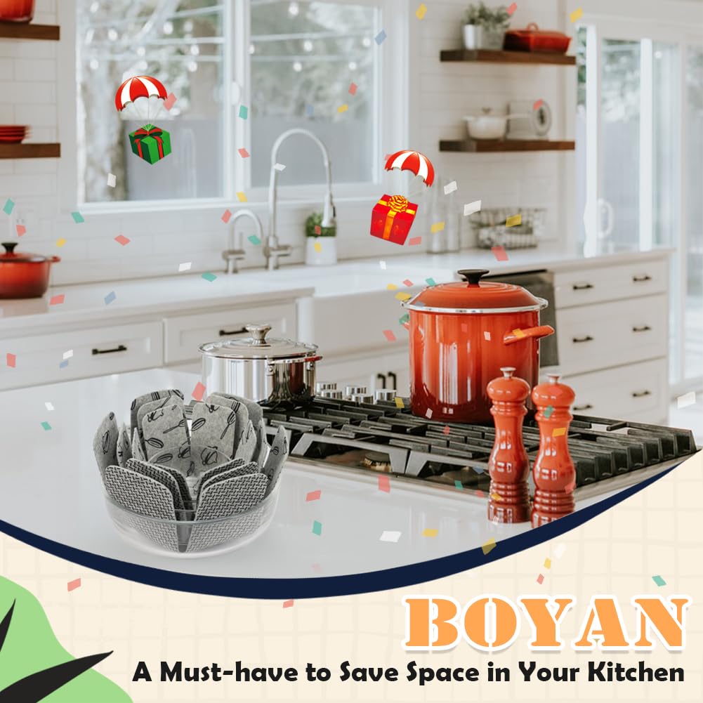 BOYAN thick felt pot separators 14in ideal for stacking bowls and baking dishes